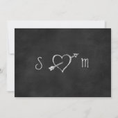 Save The Date Chalkboard Photo Enregistrer la date (Dos)