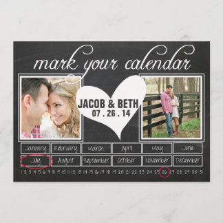 Save The Date Chalkboard Photo Enregistrer le calendrier de date