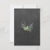 Save The Date Chalkboard rustique wreath d'hiver enregistrer dat (Dos)