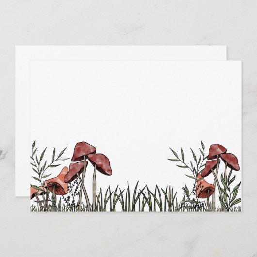 Save The Date Champ champignon (Devant / Derrière)