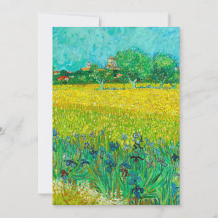 Save The Date Champ Van Gogh avec Irises près d'Arles