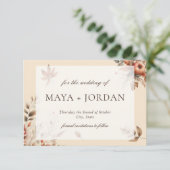 Save The Date Champagne Automne Citrouille Harvest Enregistrer l (Debout devant)