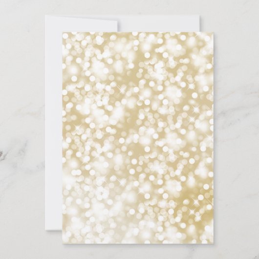 Save The Date Champagne Gold Enregistrer la date (Dos)