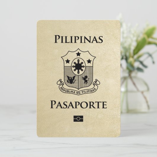 Save The Date Champagne Philippines Passeport Enregistrer La Dat (Debout devant)
