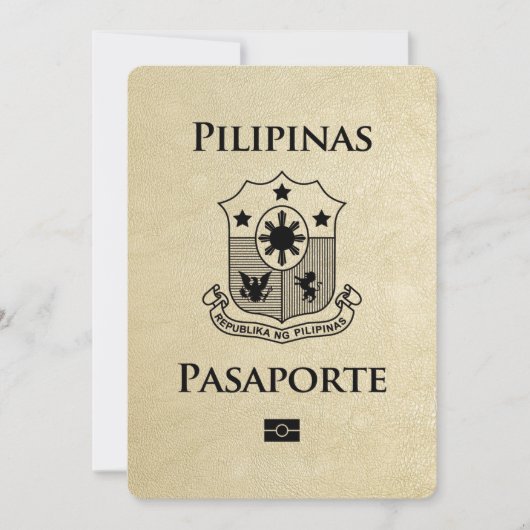 Save The Date Champagne Philippines Passeport Enregistrer La Dat (Devant)