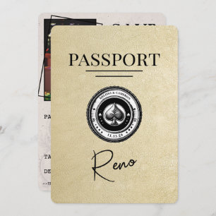 Save The Date Champagne Reno Passeport Enregistrer La Date