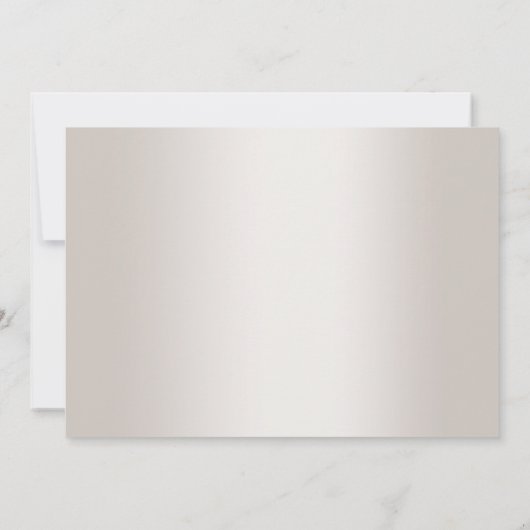 Save the date | Champagne Shimmer Stripe Monogram (Achterkant)