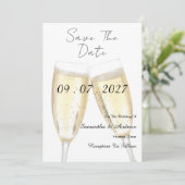 Save The Date Champagne Toast (Debout devant)