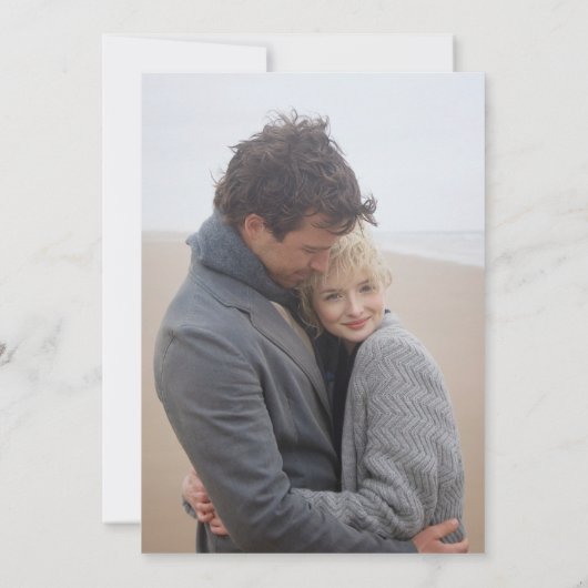 Save The Date Champagne Tower Icy Blue Photo Enregistrer la date (Dos)