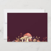 Save The Date Champignons d'automne, Plantes et Mariages de auto (Dos)