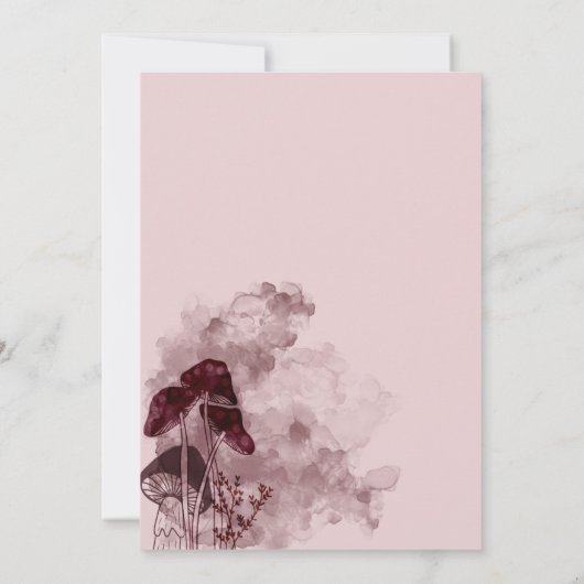 Save The Date Champignons du Neon Bourgogne (Dos)