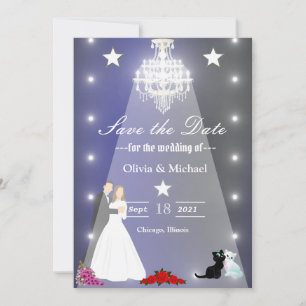 Save The Date Chandelier