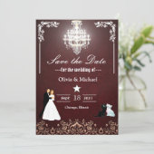 Save The Date Chandelier (Debout devant)