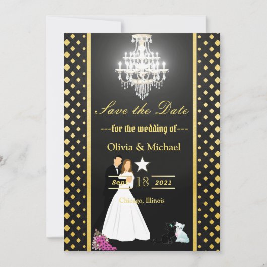 Save The Date Chandelier (Devant)