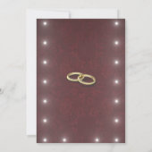 Save The Date Chandelier d'or (Dos)