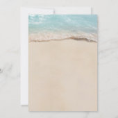 Save The Date Changement de date de mariage Plage tropicale (Dos)