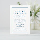Save The Date Changement de date de mariage reporté (Debout devant)