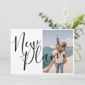 Save The Date Changement de date de photo de script élégant (Debout devant)