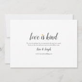 Save The Date Changement de date Report par amour patient (Dos)