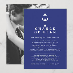 Save The Date Changement de plan d'ancrage de mariage désinvitat