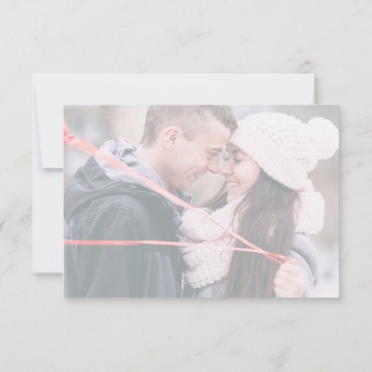 Save The Date Changement de plan de mariage reporté paysage (Dos)