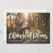Save The Date Changement de plan Photo Mariage reporté (Devant)
