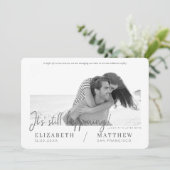 Save The Date Changer la date Moderne Chic Photo personnalisée M (Debout devant)