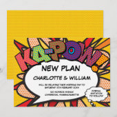 Save The Date Changer la date Nouveau plan de la bande dessinée (Devant / Derrière)