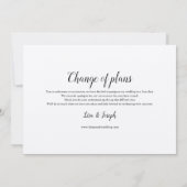 Save The Date Changer la date reportée événement annulé Rustique (Dos)