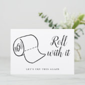 Save The Date Changer la date reportée événement annulé Rustique (Debout devant)