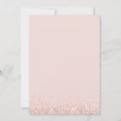 Save The Date Changer la date Rose Gold Confetti Blush Rose (Dos)