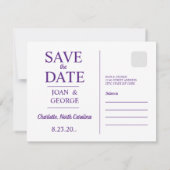 Save The Date Charlotte, Caroline du Nord, (Dos)