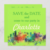 SAVE THE DATE CHARLOTTE NC SP - (Devant / Derrière)