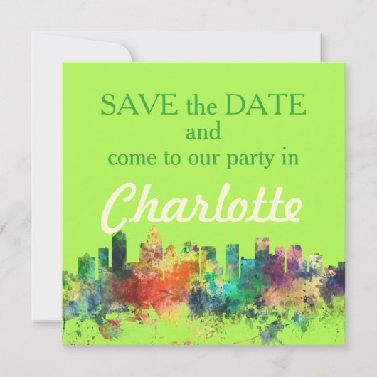 SAVE THE DATE CHARLOTTE NC SP - (Devant)
