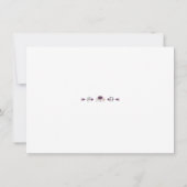Save The Date Charm Rose Blush Floral Antlers Enregistrer La Dat (Dos)