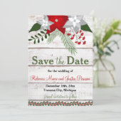 Save The Date Charme de vacances - Hiver/Noël Enregistrer la dat (Debout devant)