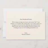 Save The Date Charme et photo moderne (Dos)