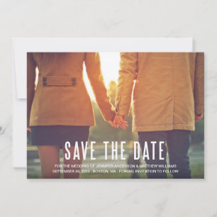 SAVE THE DATE CHARME RÉTRO ANNONCE DE MISE À JOUR DE LA DATE