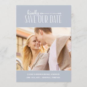 Save The Date Charme rustique Photo Enregistrer la date