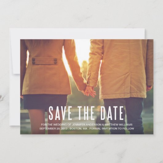 SAVE THE DATE CHARME VINTAGE | ANNONCE DE MISE EN GARDE DE LA DA (Devant)