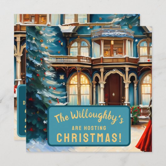 Save The Date Charming Bed N Breakfast Maison victorienne Noël (Devant / Derrière)