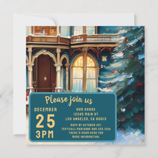 Save The Date Charming Bed N Breakfast Maison victorienne Noël (Dos)