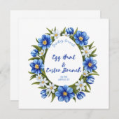 Save The Date Chasse aux oeufs, Brunch de Pâques (Devant / Derrière)