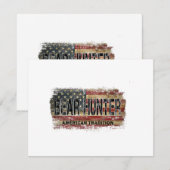 Save The Date Chasseur d'ours américain (Devant / Derrière)