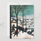 Save The Date Chasseurs dans le paysage de neige Pieter Bruegel (Devant)