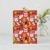 Save The Date Chat et oeuf sur le rouge (Debout devant)