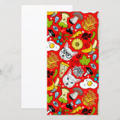 Save The Date Chat et oeuf sur le rouge (Devant / Derrière)