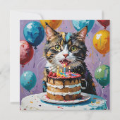 Save The Date Chat Profitant De L'Art Acrylique Du Gâteau Annive (Dos)