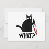 Save The Date Chat Qu'est-ce que_ Drôle Chat Noir (Dos)