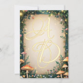 Save The Date Château de forêt enchantée Fairytale Mariage (Dos)